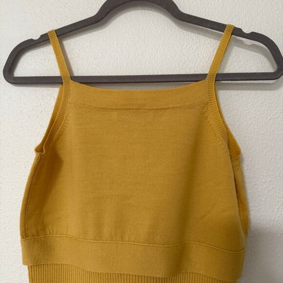 Marie Claire Paris Women's 100%Wool Knit Tie Waist Tank Top Size 36 - Picture 12 of 13
